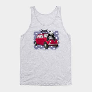 Panda on the Car Tank Top